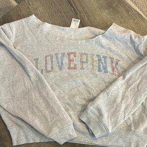 VS PINK cropped sweatshirt